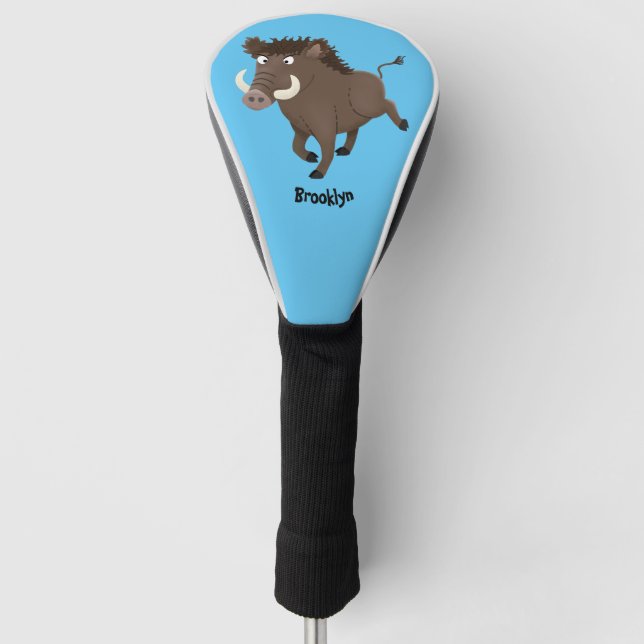 Illustration des Rasierapparats von Wildschweinen Golf Headcover (Vorderseite)
