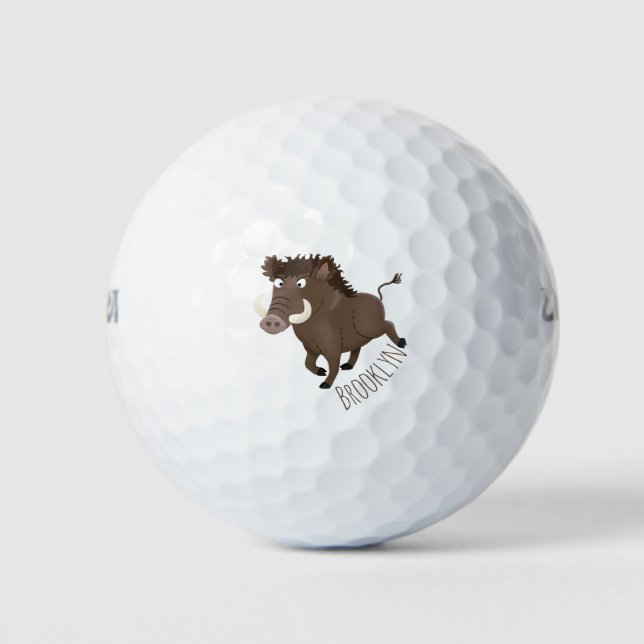 Illustration des Rasierapparats von Wildschweinen Golfball (Vorderseite)