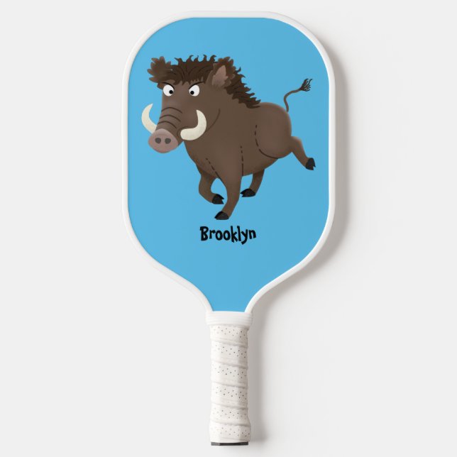 Illustration des Rasierapparats von Wildschweinen Pickleball Schläger (Vorderseite)