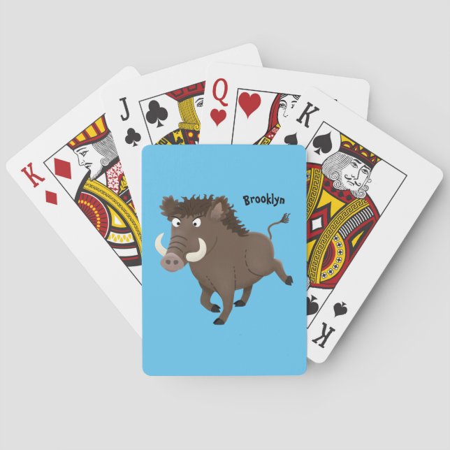 Illustration des Rasierapparats von Wildschweinen Spielkarten (Rückseite)