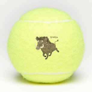 Illustration des Rasierapparats von Wildschweinen Tennisbälle