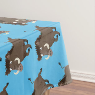 Illustration des Rasierapparats von Wildschweinen Tischdecke