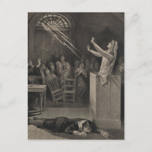 Illustration des Salem-Hexenprozesses Postkarte