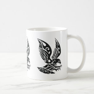 Illustration des schwarzen Stammes Kaffeetasse