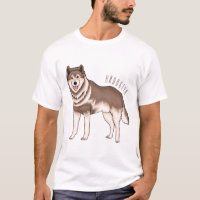 Illustration des sibirischen Husky-Cartoon