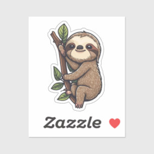 Illustration des Sloth Cartoon Aufkleber