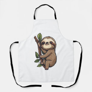Illustration des Sloth Cartoon Schürze