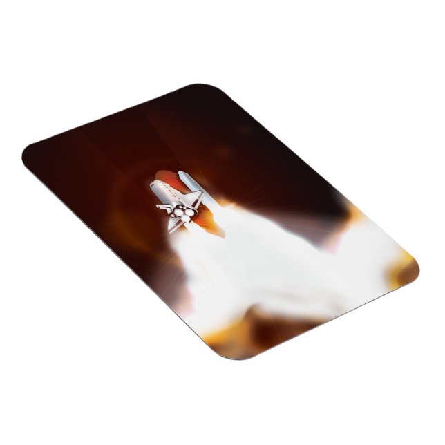 Illustration des Space Shuttle Starts Magnet (Rechte Seite)