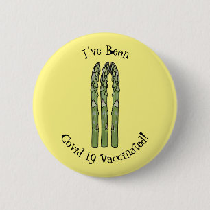 Illustration des Sparagus-Cartoon Button
