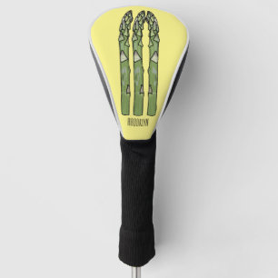 Illustration des Sparagus-Cartoon Golf Headcover