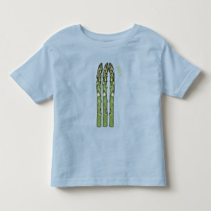 Illustration des Sparagus-Cartoon Kleinkind T-shirt