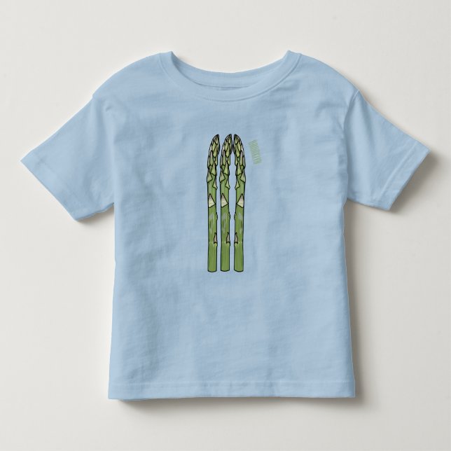 Illustration des Sparagus-Cartoon Kleinkind T-shirt (Vorderseite)