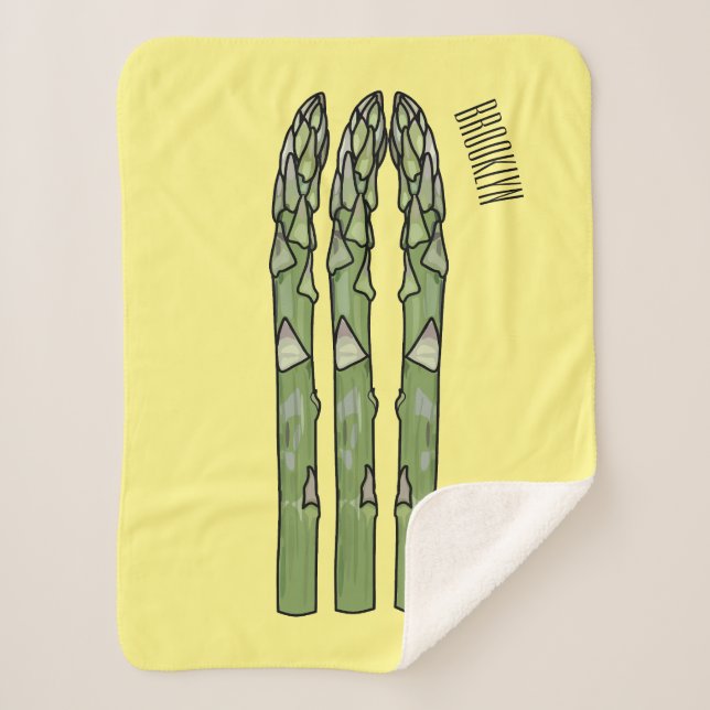 Illustration des Sparagus-Cartoon Sherpadecke (Vorderseite)