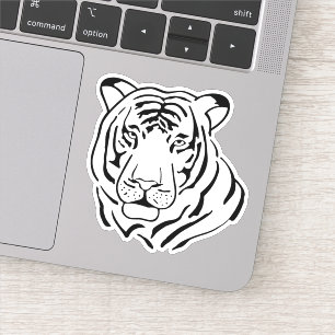 Illustration des Tigers Aufkleber