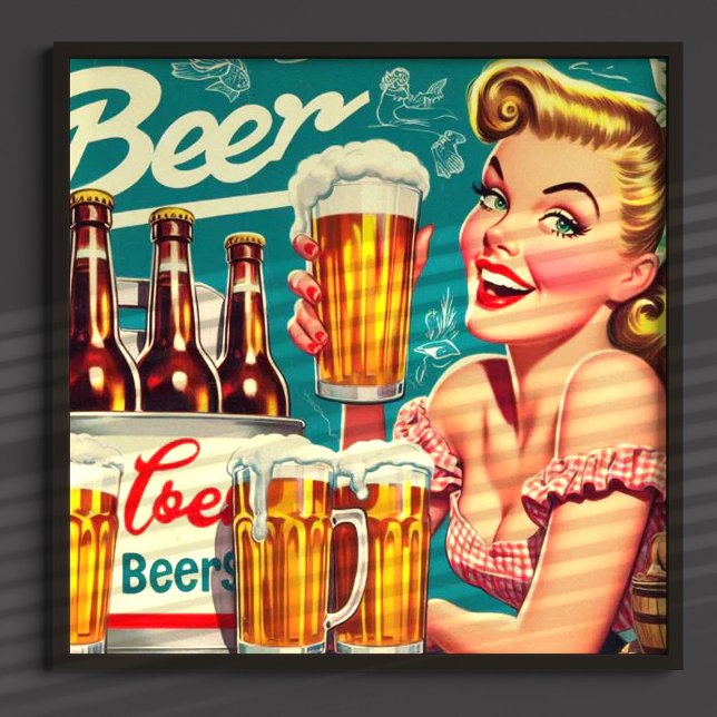 Illustration des Vintagen Bieres Poster (Von Creator hochgeladen)