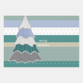 Illustration des Wintermagic Sweater Tree Geschenkpapier Set