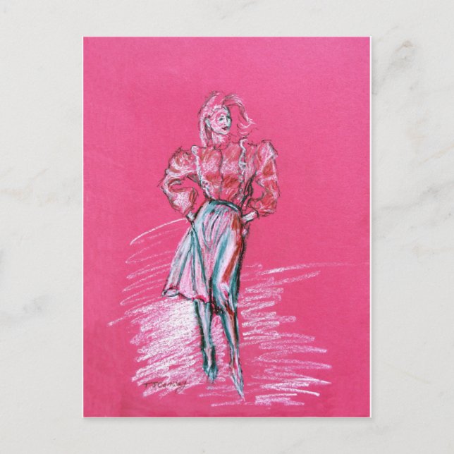 Illustration, Design von TJ Conway Postkarte (Vorderseite)