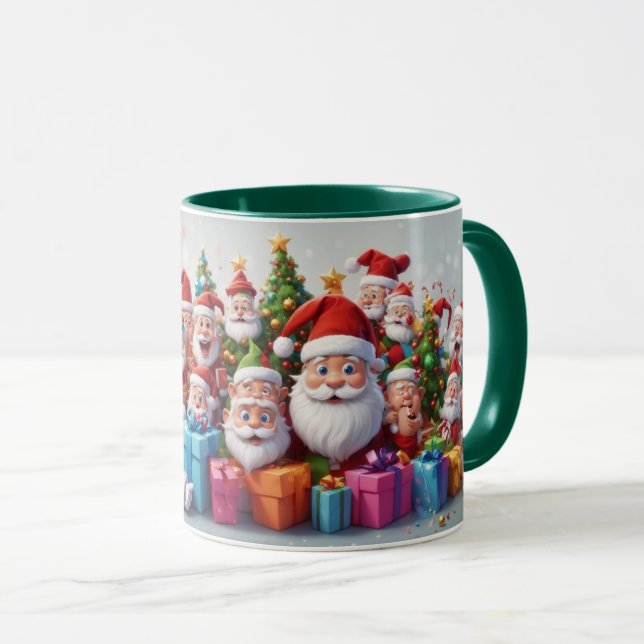 Illustration Dessin de Noël Thème Mug (Devant droit)