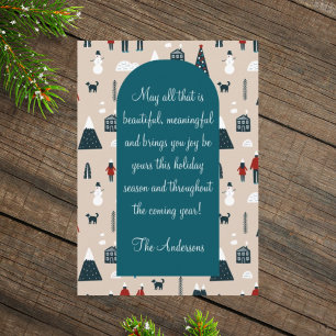 Illustration d'hiver Carte de temps de Noël