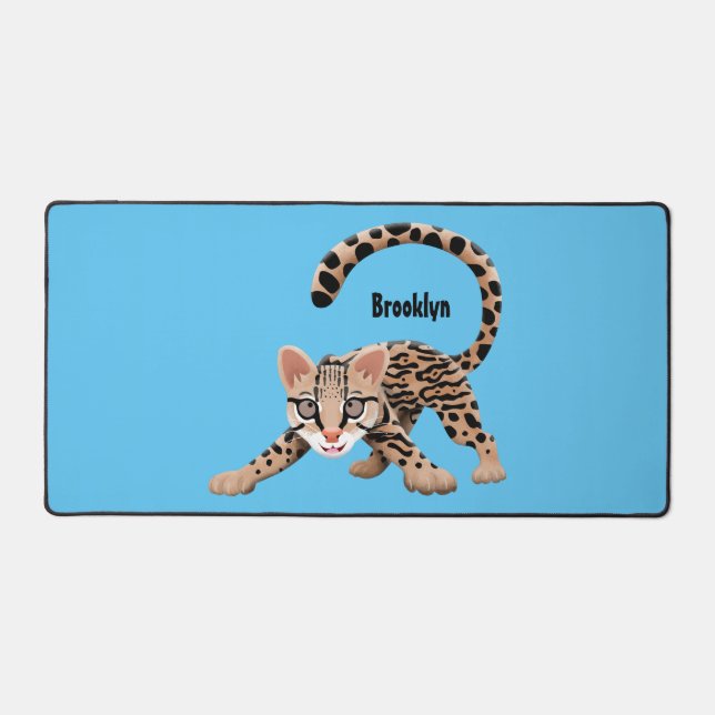 Illustration d'ocelot mignon (Recto)
