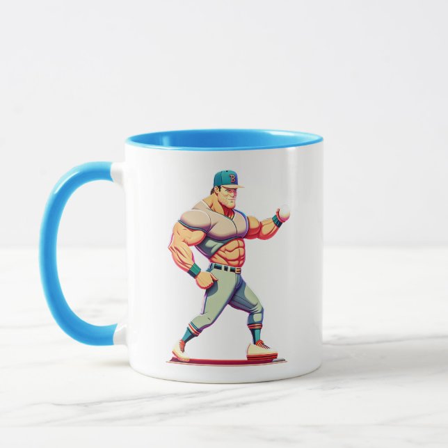 Illustration du baseball Combo Mug (Gauche)