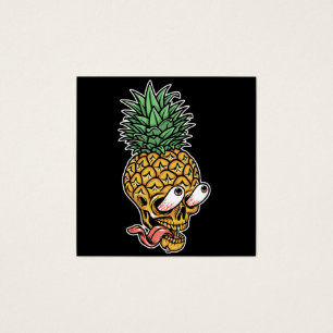 illustration du crâne d'ananas cool