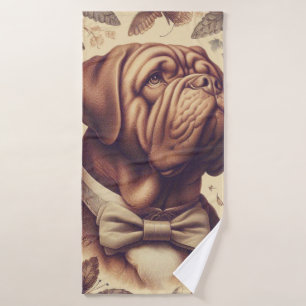 Illustration du Dogue de Bordeaux vintage