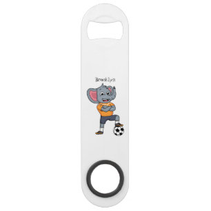 Illustration du joueur de football éléphant