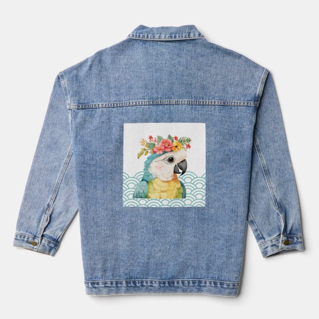 Illustration du Motif Pastel Floral Parrot (Verso)