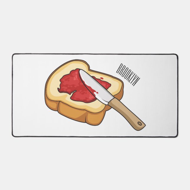 Illustration du pain et de la confiture (Recto)