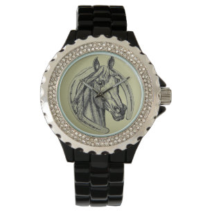 Illustration du portrait du cheval Montre à poigne