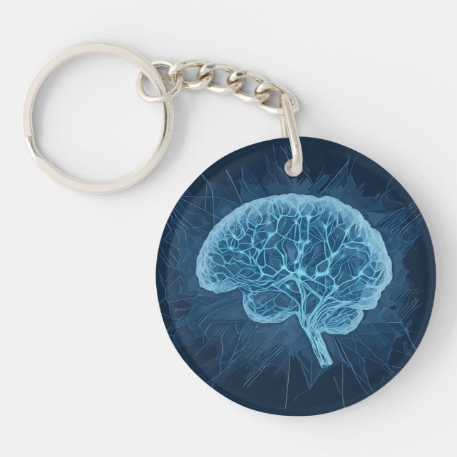 Illustration du réseau cérébral - Réseau neuronal (Devant)