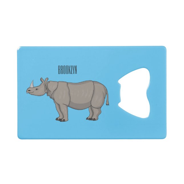 Illustration du rhinocéros de Javan (Devant (Horizontal))
