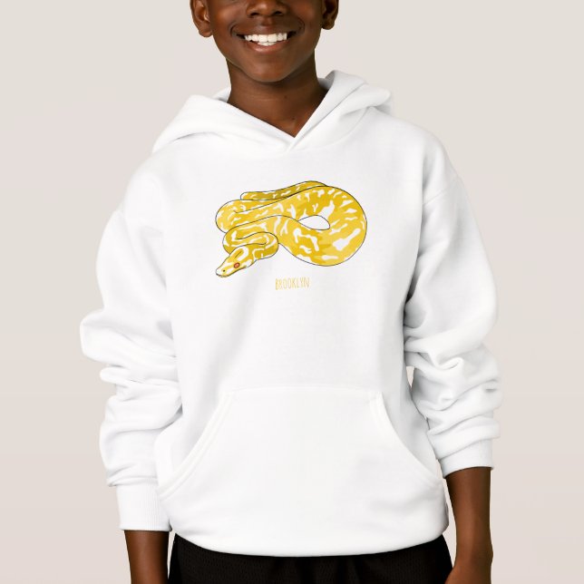 Illustration du serpent python birman (Devant)