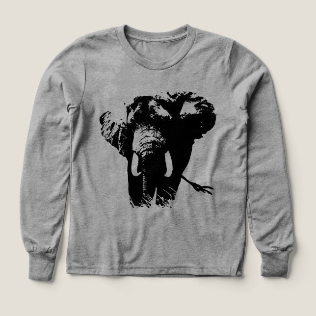 Illustration d'un éléphant blanc noir (Motif recto)