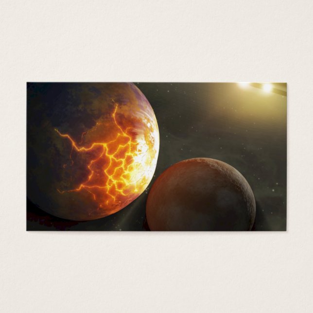 Illustration d'un krach planétaire hors du monde (Devant)