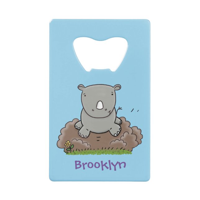 Illustration d'un petit rhinocéros (Devant)