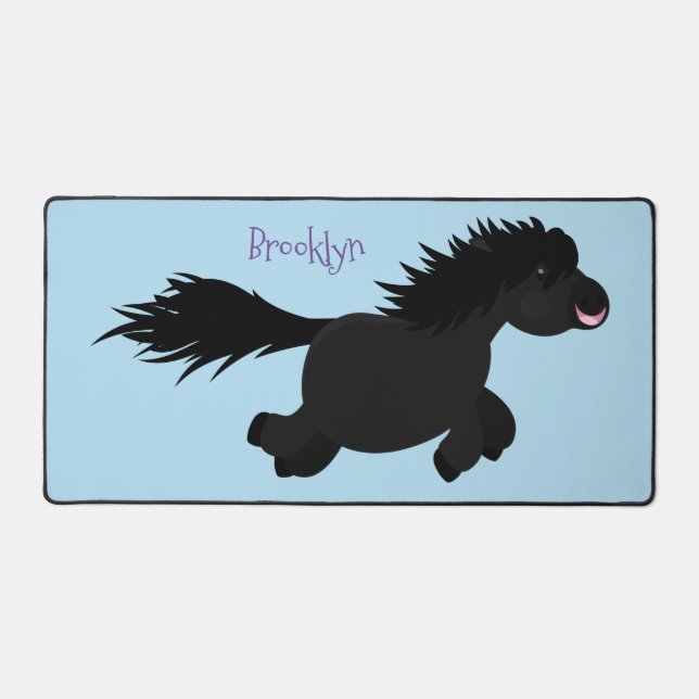Illustration d'un poney de Shetland mignon (Recto)