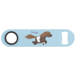 Illustration d'un poney de Shetland mignon