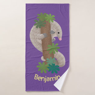 Illustration d'une anteure de pangolin mignonne