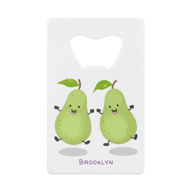 Illustration d'une paire de poires mignonne (Devant)