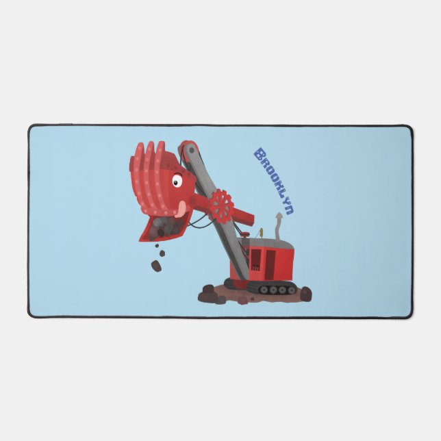 Illustration d'une pelle à vapeur rouge mou (Recto)
