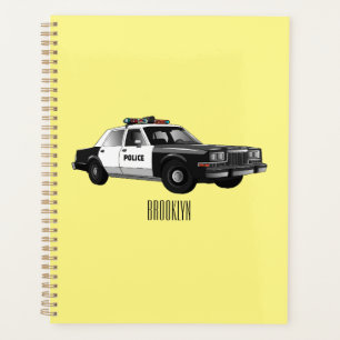 Illustration d'une voiture de police