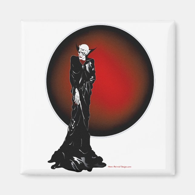 Illustration dunkler Gedanken Magnet (Vorne)