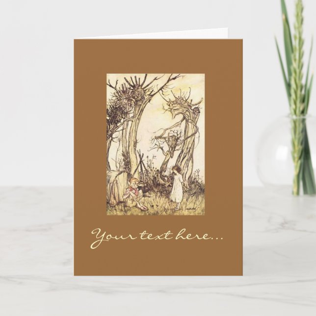 Illustration durch Arthur Rackham Karte (Vorderseite)