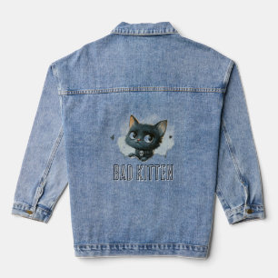 Illustration Edgy Kitten - Texte "Bad Kitten"