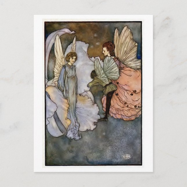 Illustration "Edmund Dulac" Postkarte (Vorderseite)