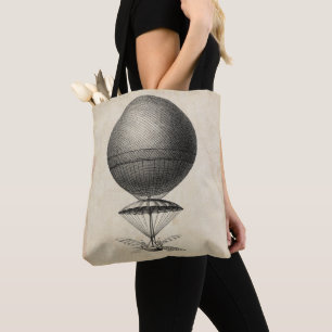 Illustration einer antiken Flugmaschine Tasche