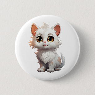 Illustration einer Cartoon-Katze Button