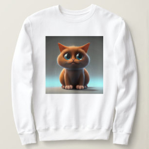 Illustration einer Cartoonfigur einer süßen Katze Sweatshirt